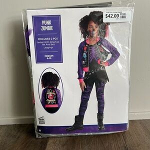 Punk Zombie Childs Halloween Costume
